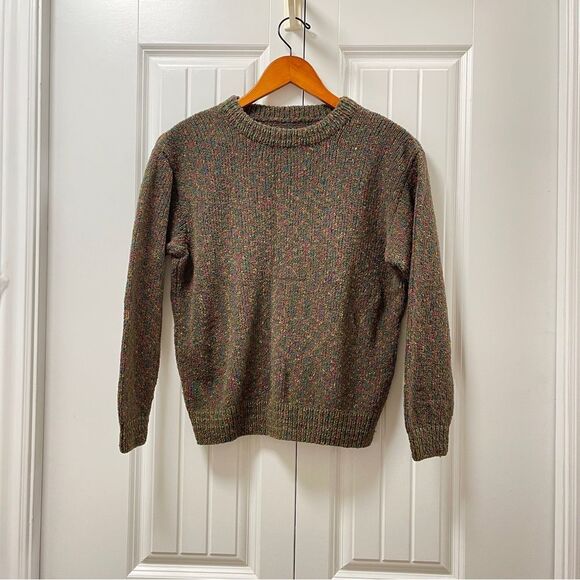 Vintage Cozy Knit Speckled Sweater Brown - Picture 1 of 10